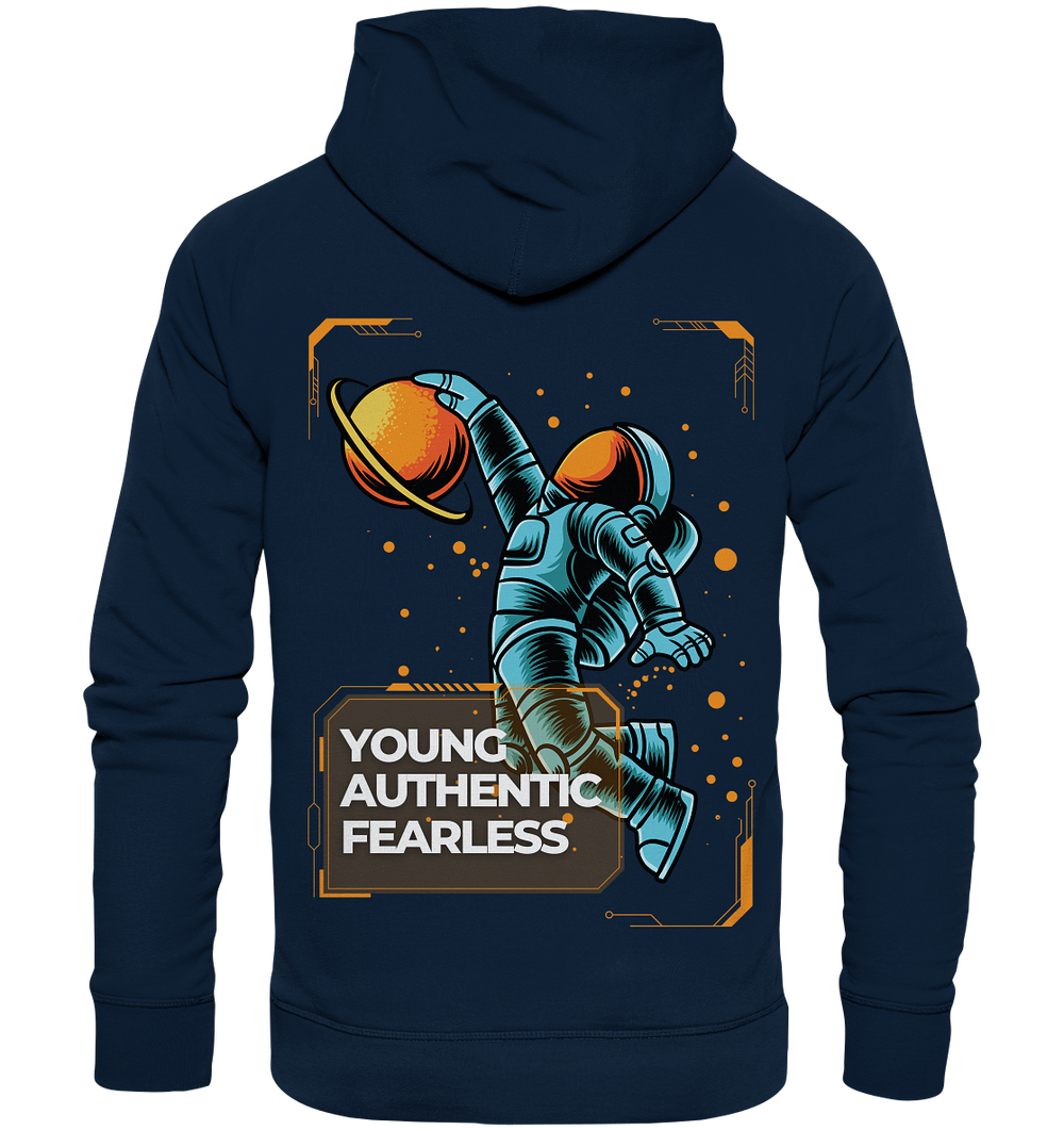 Young Authentic Fearless - Hope for the future - Organic Fashion Hoodie
