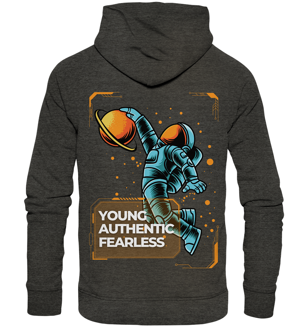 Young Authentic Fearless - Hope for the future - Organic Fashion Hoodie