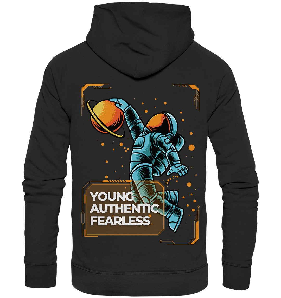 Young Authentic Fearless - Hope for the future - Organic Fashion Hoodie