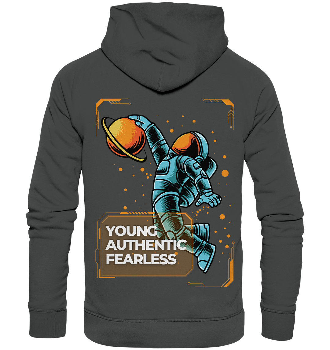 Young Authentic Fearless - Hope for the future - Organic Fashion Hoodie