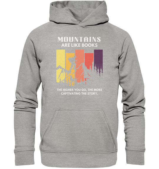 „Gipfeltreffen der Mode: Berge treffen auf Stil!“ - Einfacher Unisex-Hoodie