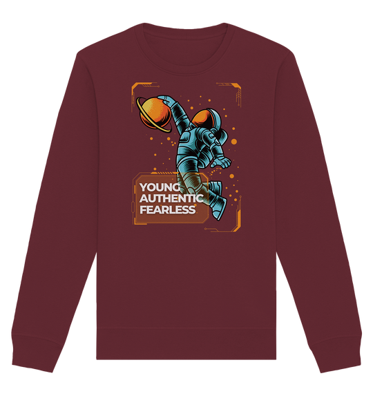 Young Authentic Fearless - Hope for the future - Organic Basic Unisex Sweatshirt