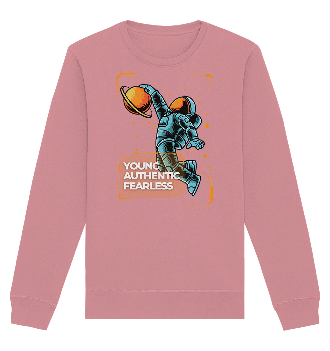 Young Authentic Fearless - Hope for the future - Organic Basic Unisex Sweatshirt