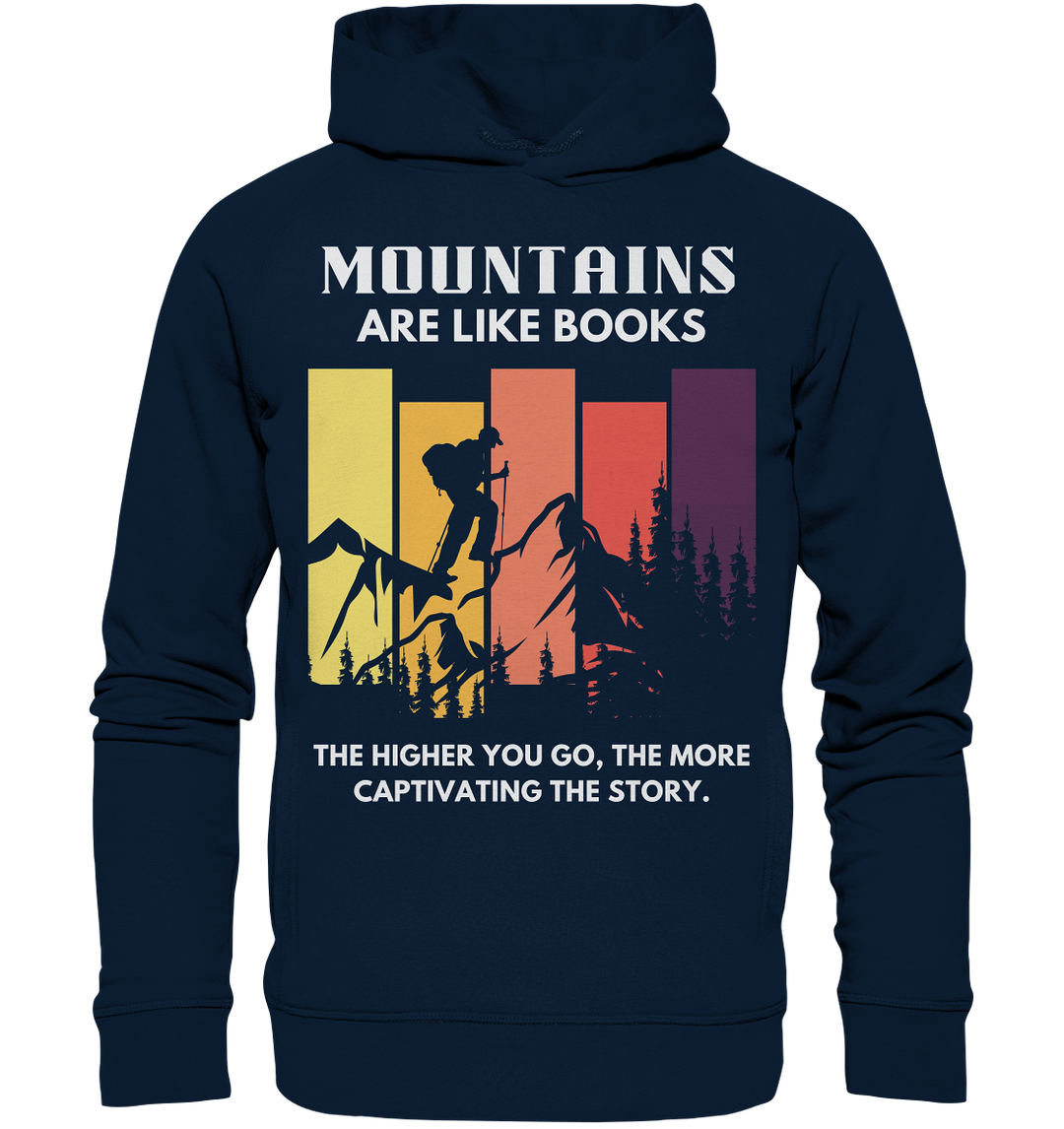 "Gipfeltreffen der Mode: Berge treffen auf Stil!" - Organic Fashion Hoodie