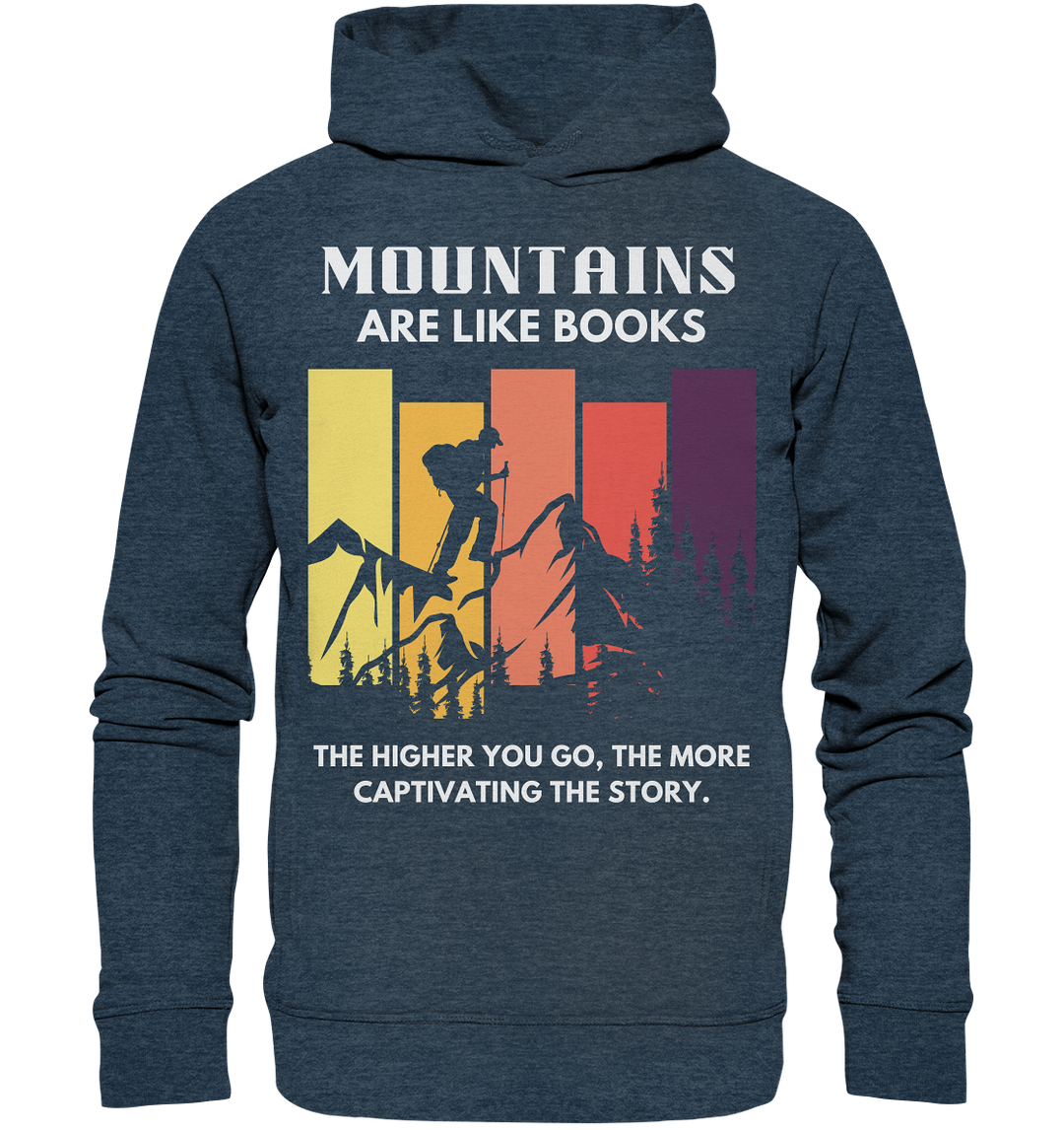 "Gipfeltreffen der Mode: Berge treffen auf Stil!" - Organic Fashion Hoodie