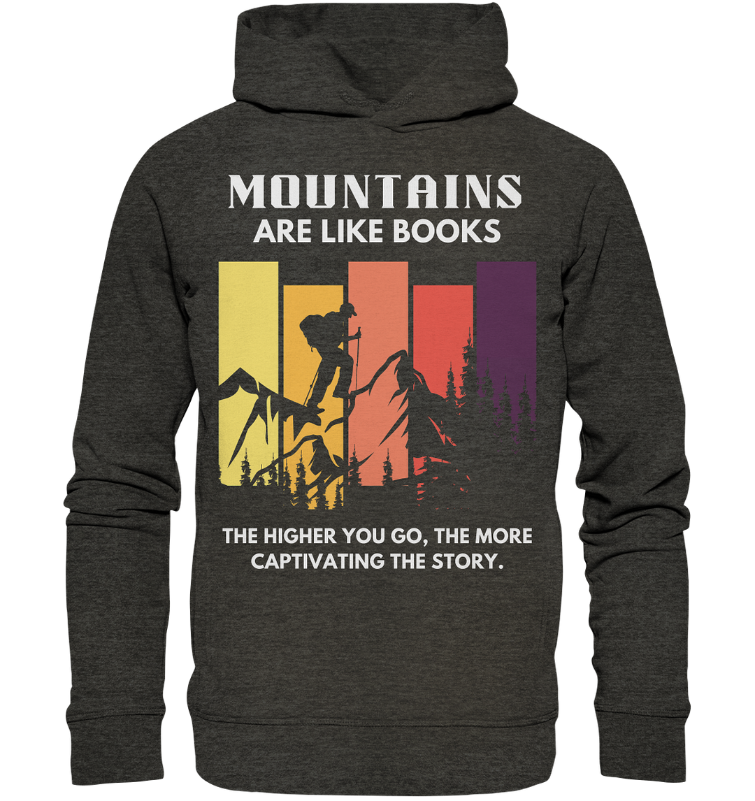 "Gipfeltreffen der Mode: Berge treffen auf Stil!" - Organic Fashion Hoodie