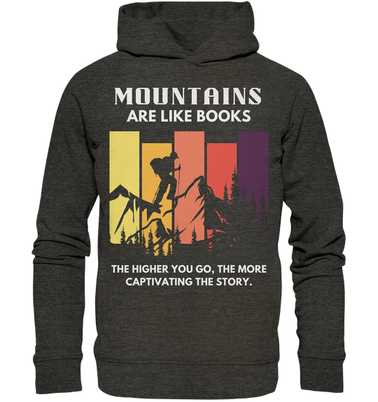 "Gipfeltreffen der Mode: Berge treffen auf Stil!" - Organic Fashion Hoodie