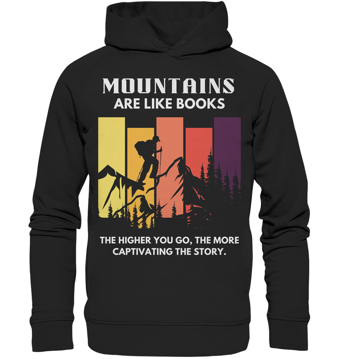 "Gipfeltreffen der Mode: Berge treffen auf Stil!" - Organic Fashion Hoodie