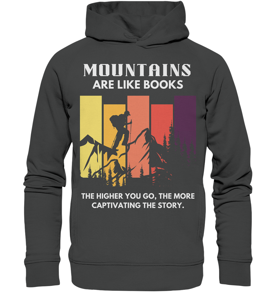 „Gipfeltreffen der Mode: Berge treffen auf Stil!“ - Bio-Mode-Hoodie