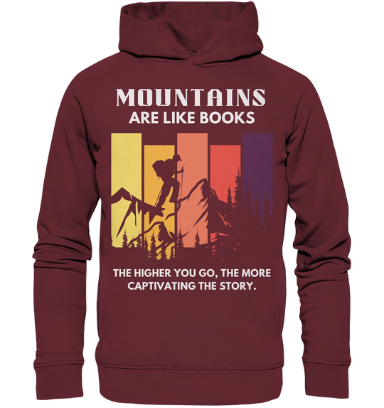 "Gipfeltreffen der Mode: Berge treffen auf Stil!" - Organic Fashion Hoodie