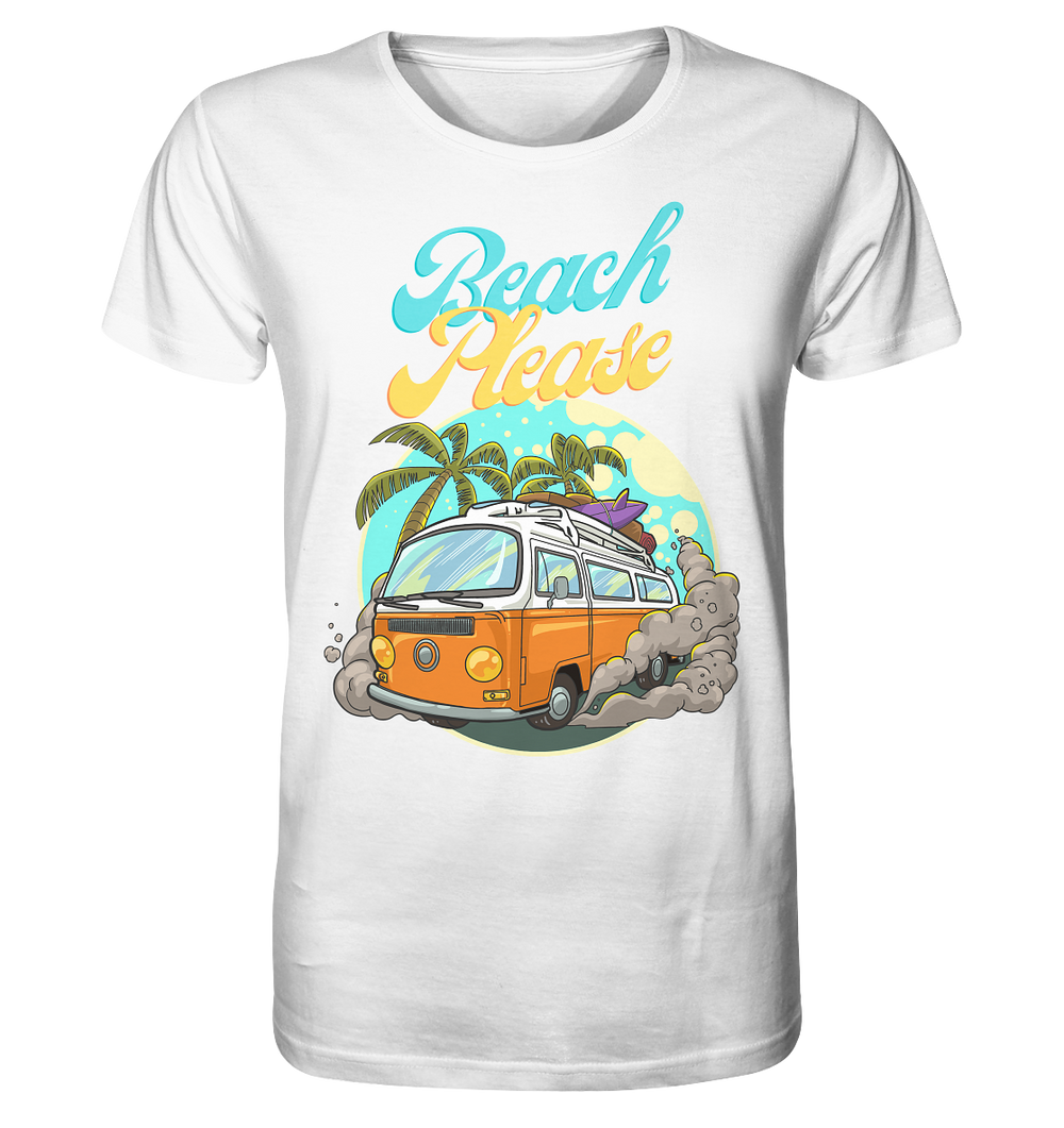 Strandflucht im Retro-Stil - Organic Shirt