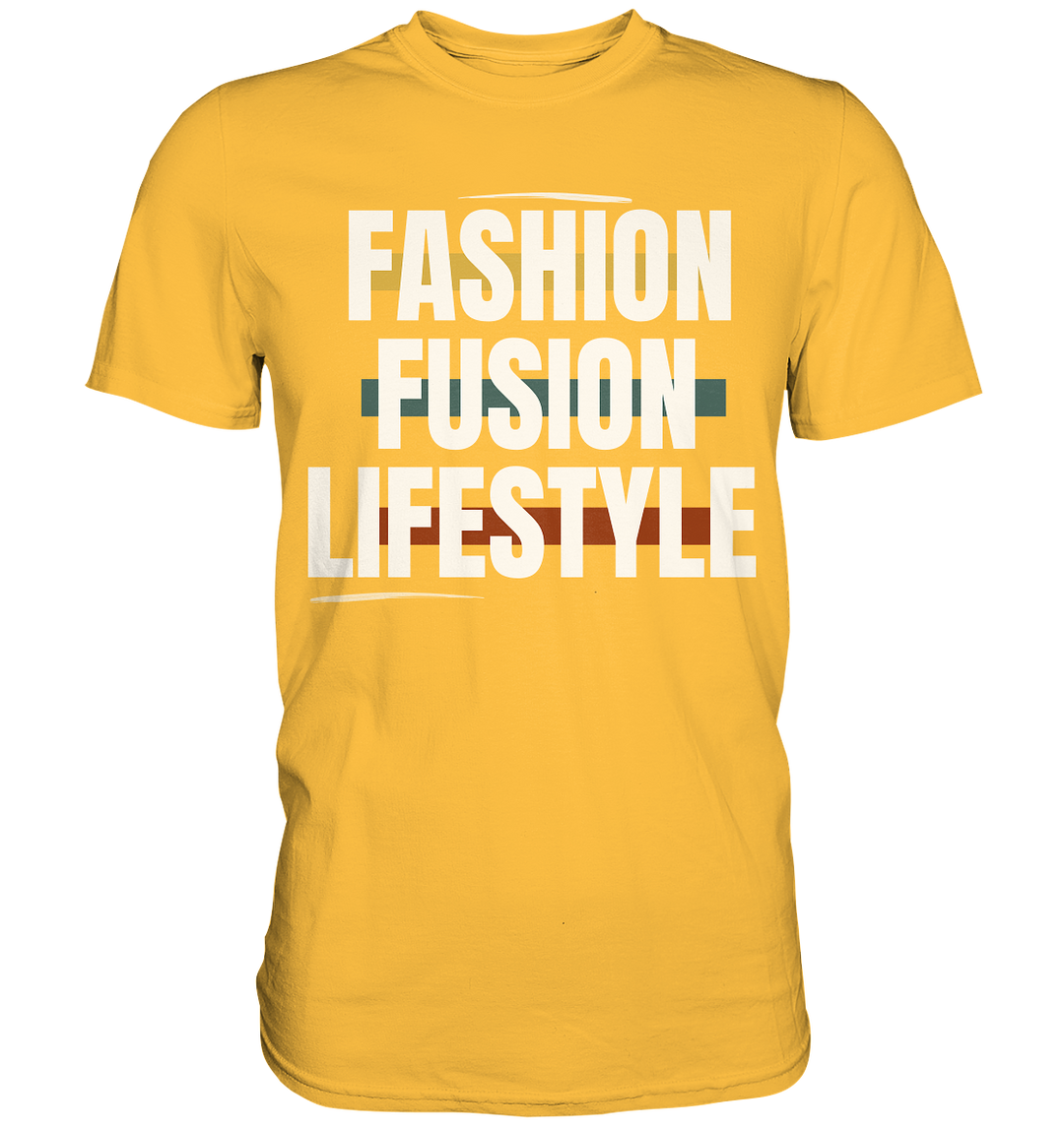 "Setze ein Zeichen in der Modebranche mit Fashion Fusion Lifestyle Prints!" - Premium Shirt